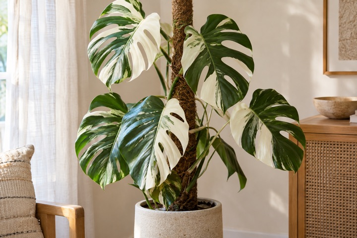 Monstera Variegata Albo